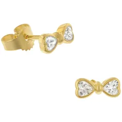 GLIZZ GL8351 Damen-Ohrringe 333 Gelbgold Zirkonia Ohrstecker