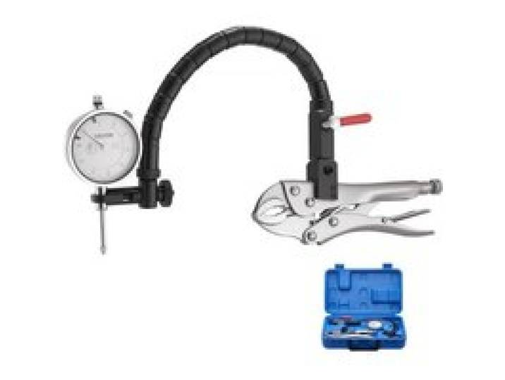 VEVOR Messuhr mit 360° flexiblem Arm & 360° Gripzange, 0,03 mm Genauigkeit, 0–25,4 mm Bereich, professionell für Maschineneinrichtung, Messung enger Bereiche, Aufbewahrungskoffer