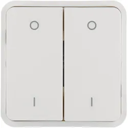 Hager WNT964B Wippe 2fach für Taster BA AP,Bedruckung, oben 0/unten 1, W.1 IP55, polarweiß