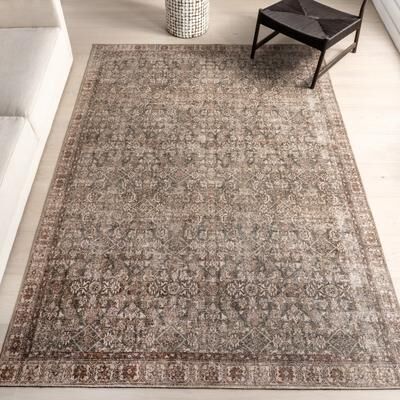 Nuloom Hillstone Collection Traditional Vintage Medallion Area Rug