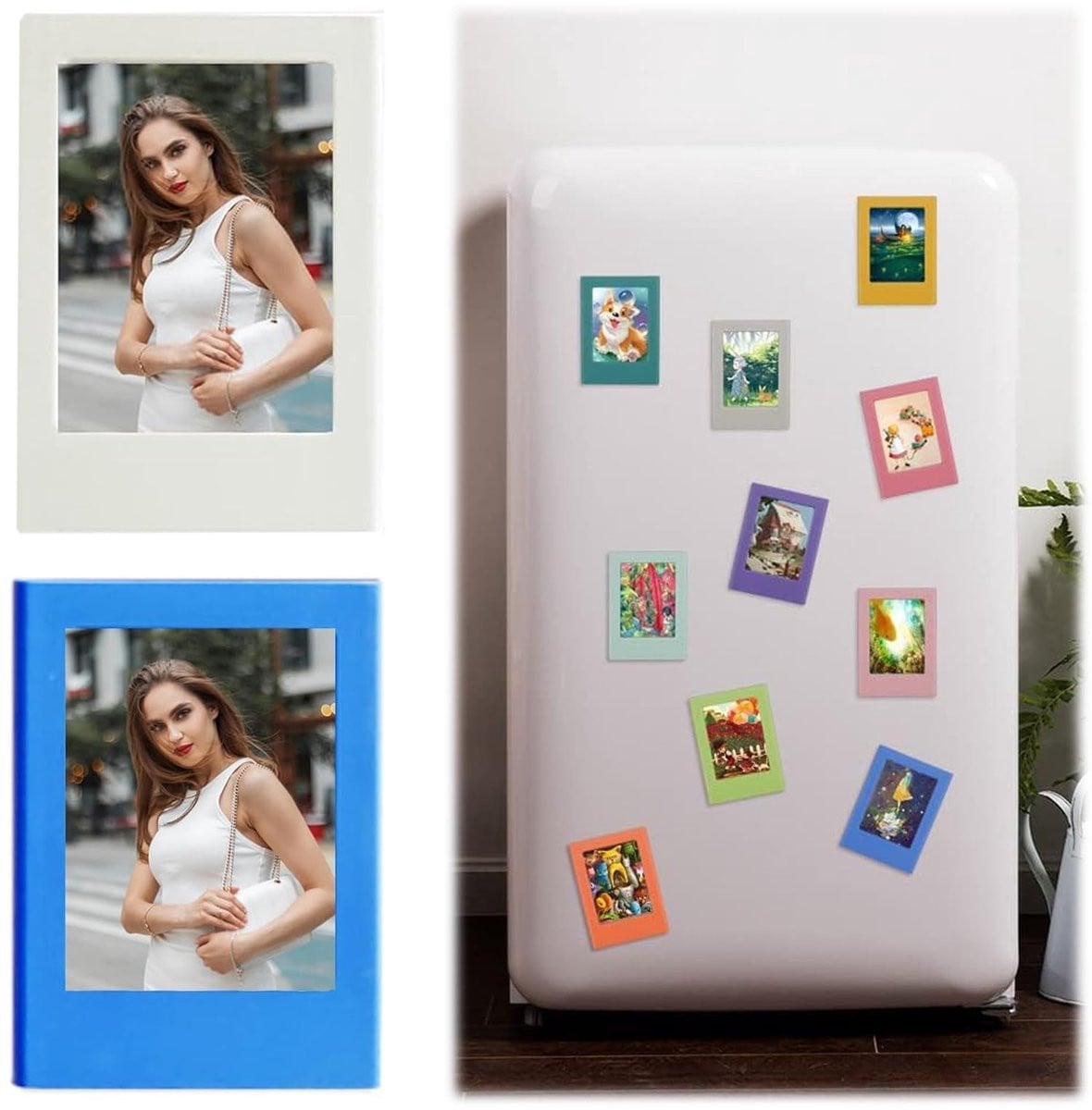 Dailygoods Magnetische Mini-Fotolijst - Set van 2