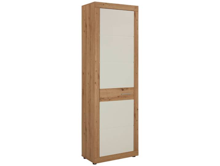 Garderobenschrank Malta Weiß/Eichefarben