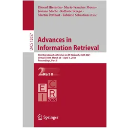 Advances in Information Retrieval, Fachbücher von Marie-Francine Moens, Josiane Mothe, Djoerd Hiemstra, Fabrizio Sebastiani, Martin Potthast