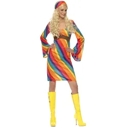 Smiffys 60er Jahre - Rainbow Hippie (44, 46)