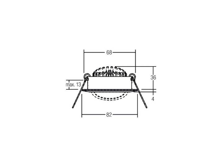 BRUMBERG BB03 Einbau RC Treiber eckig schwarz BB03, dimmbar, schwarz, für Flurbereich, Aluminium, Downlights
