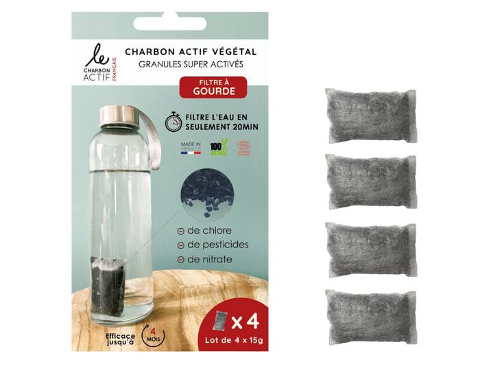 Aktivkohlegranulat 4er Set