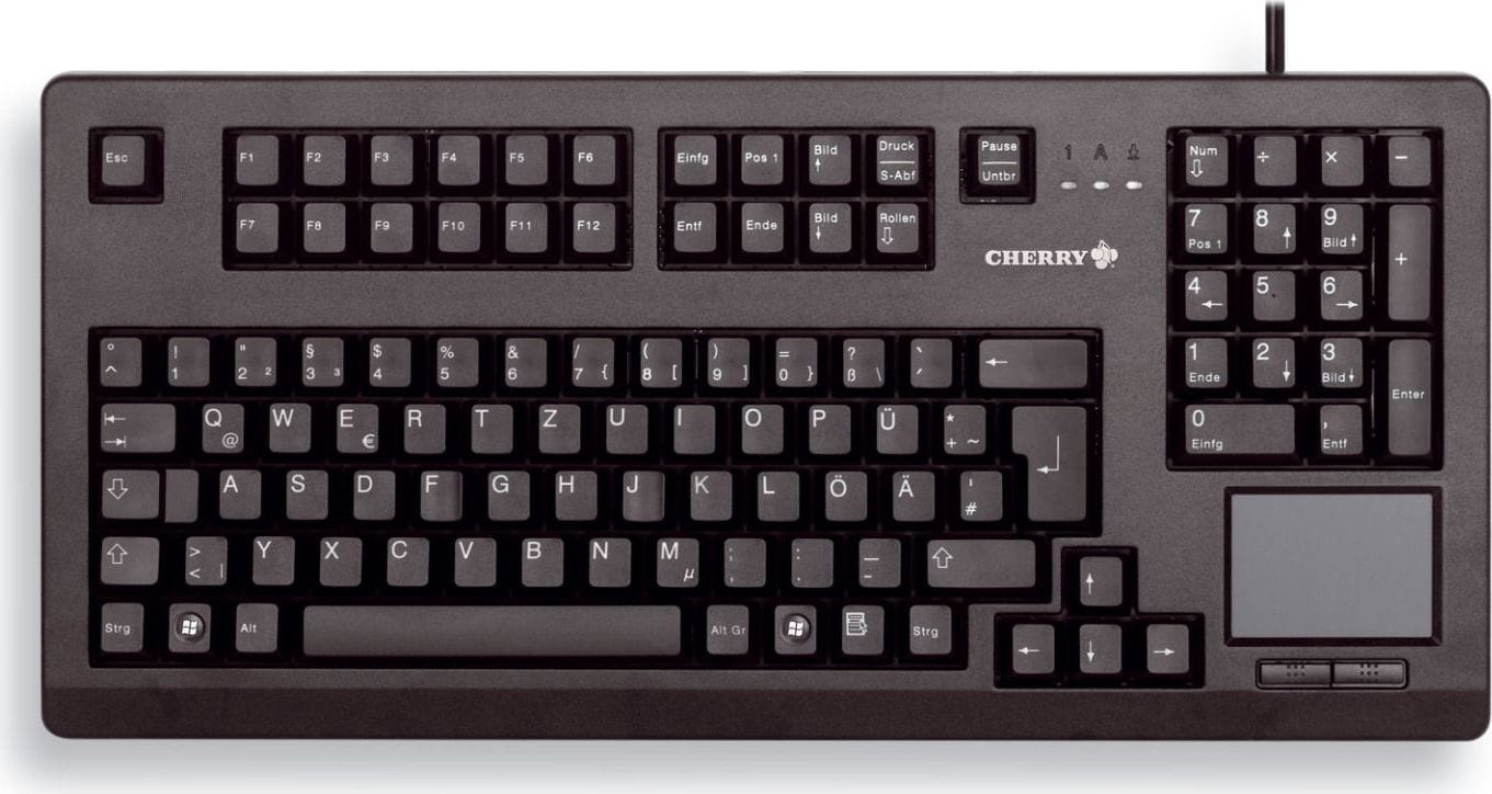 Cherry G80-11900 Touchboard Tastatur kabelgebunden, Schwarz