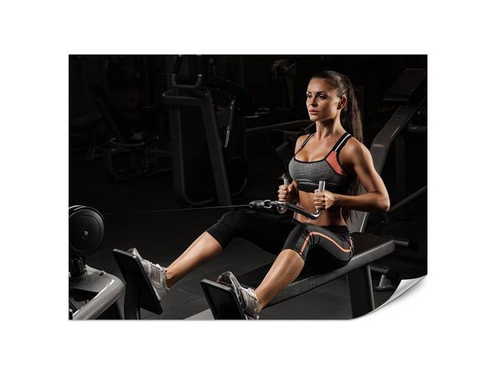 FOTOTAPETE Fitnessfrau Training Gym Modern Sport 200x140