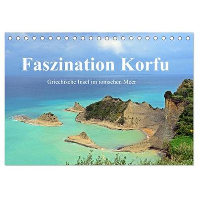 Faszination Korfu (Tischkalender 2027 DIN A5 quer), CALVENDO Monatskalender