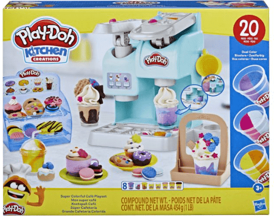 Play-Doh: Kitchen Creations Super Colourful Cafe - Art & Drawing Toy for Kids - Play-Doh Modelling Compound Included