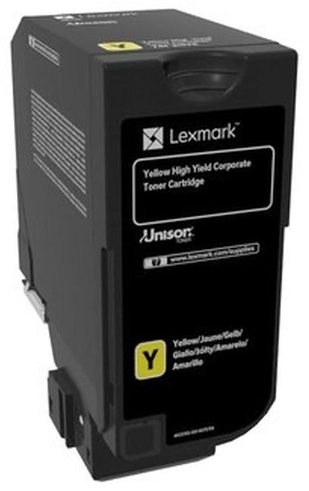 Lexmark 74C2HYE Origineel Geel Tonerkarton voor Bedrijven