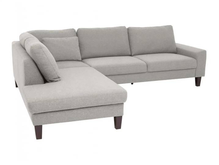 Ecksofa Interims Basic Candy / Farbe: Elephant / Material: Leder Basic