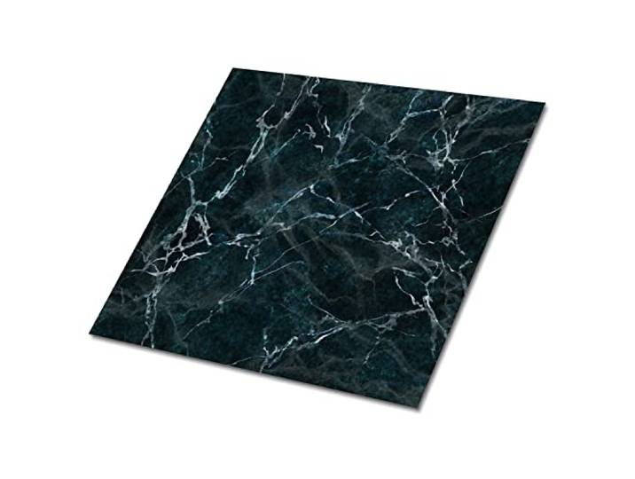 Decormat Selbstklebende Vinylfliesen Grün Dekoartikel Aufkleber Bodenbeläge PVC Satz von 9 Fliesen - 30x30 cm Wandfliesen für die Küche Fliesenaufkleber - Marmorimitation