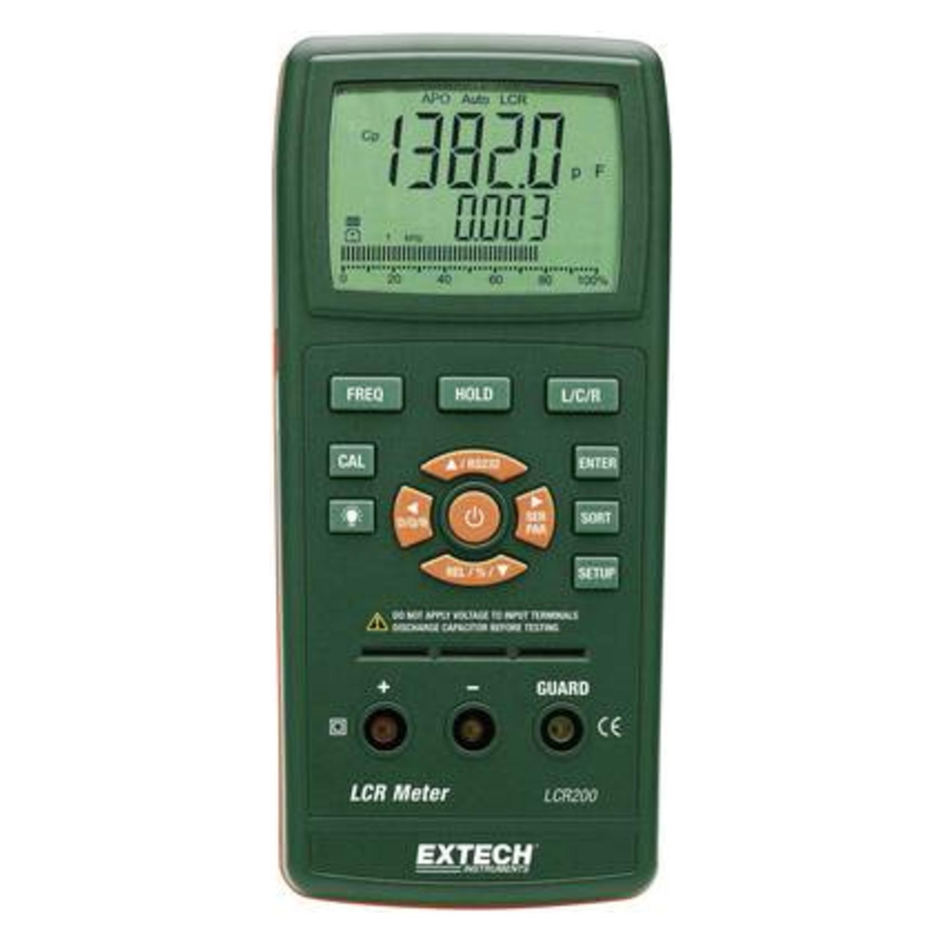 Extech Komponententester digital LCR2 (CAT I, Hand-Multimeter) (LCR200)
