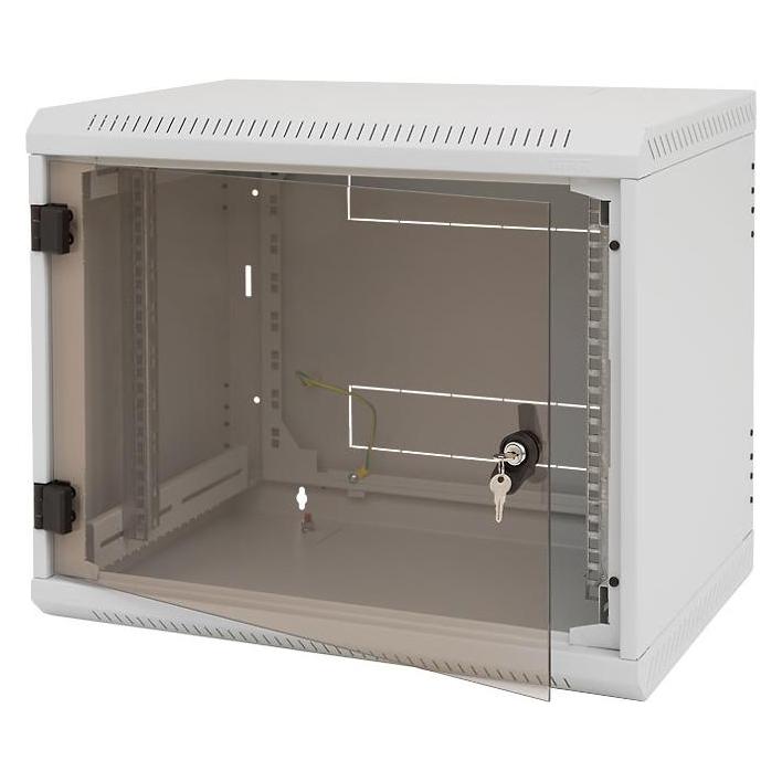 Triton Wandmontierter Schrank einteilig 15U/495mm mit Metalldoor (15 HE, 19 Zoll Rack) (RBA-15-CS5-CAX-A1)