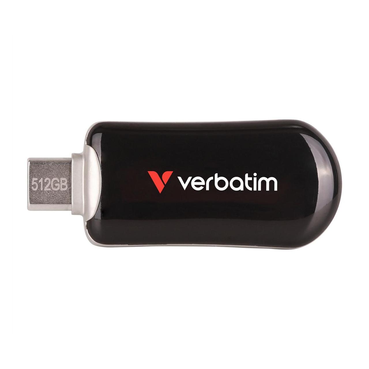 Verbatim Plectra Black 512GB USB-C Flash Drive 30227 (512 GB, USB-C) (30227)