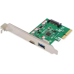 Digitus PCIe Karte, USB Typ-C + USB A
