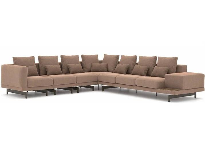 Xlmoebel Ecksofa Luxuriöse L-Form Eckgarnitur aus hochwertigen Textilien in Grau, Ecksofa, Hergestellt in Europa