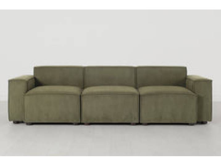 Dreisitzer-Sofa Model 03, Fenchelgrün
