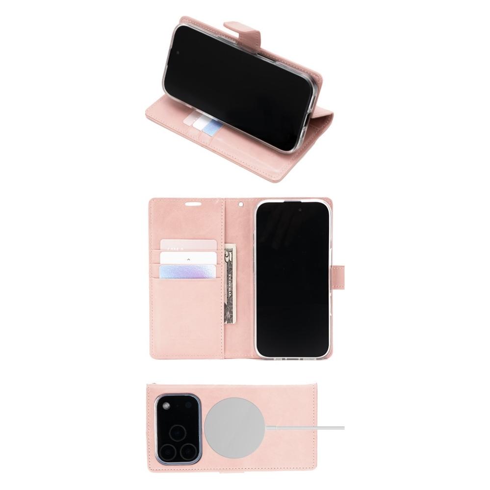 Goospery Bluemoon Diary MagSafe Series (Apple iPhone 17 Pro) (MBMD-17PRO/18PRO-RGLD)