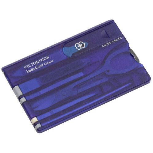 Victorinox SWISSCARD blau transparent