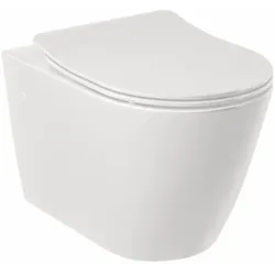 Kludi-RESA R Spiralflush-Wand-WC 52 cm, P-förmiger Abfluss Mattschwarz