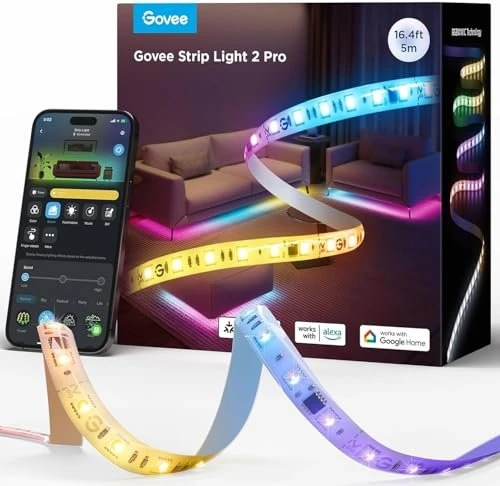 Govee Strip Light 2 Pro RGBICWW Matter, 5 m