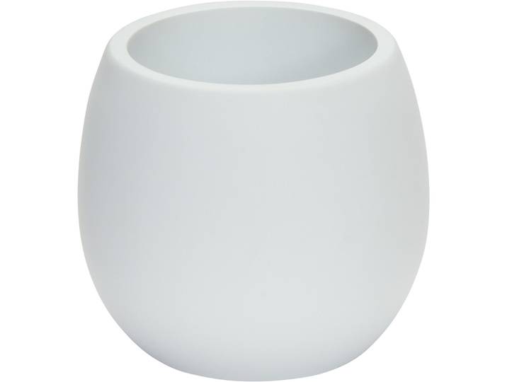 Zahnbecher Maurin weiss Polyresin B 10 H 9 cm