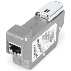 Digitus PoE Surge Protector (RJ45), DIN-Schienenmontage, Indoor (Netzwerk Zubehör), Zubehör Netzwerk