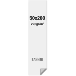 Premium Banner Standard Multi Layer PP Folie 220g/m2, matte Oberfläche, 500x2000mm