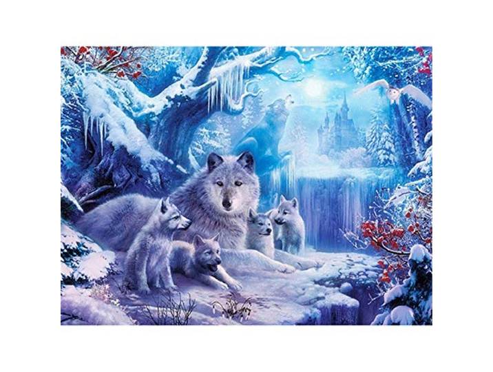 Yingxin34 Puzzle 3000 Teile Wolf im Schnee Puzzle Für Erwachsene Und Kinder Ab 14 Jahren-48.03x31.88 Zoll (122 x 81cm)