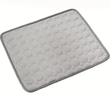 Fusion Finds Summer Pet Cooling Mat Breathable Ice Silk Dog Cooling Pad & Washable Cat Cooling Bed light Grey s