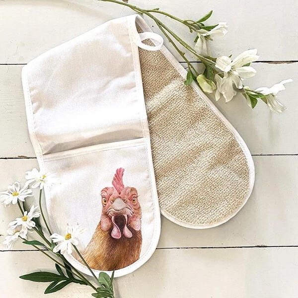 Lucys Farm Lucy's Farm Vivienne the Chicken Double Oven Gloves