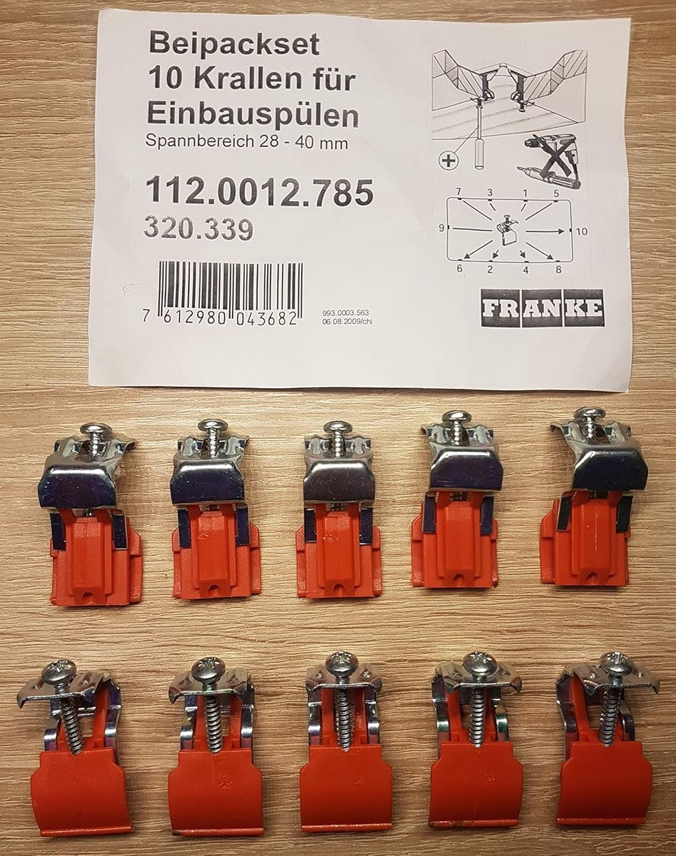 Zinkbevestigingsklemmen - 10 stuks - Zilverkleurig - Verstelbare dikte