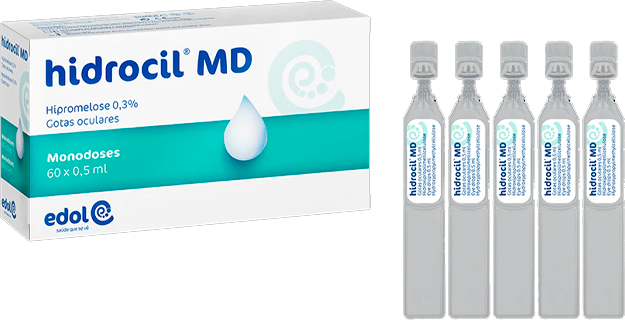 Edol Hidrocil MD Solução Oftálmica 60x0,5ml