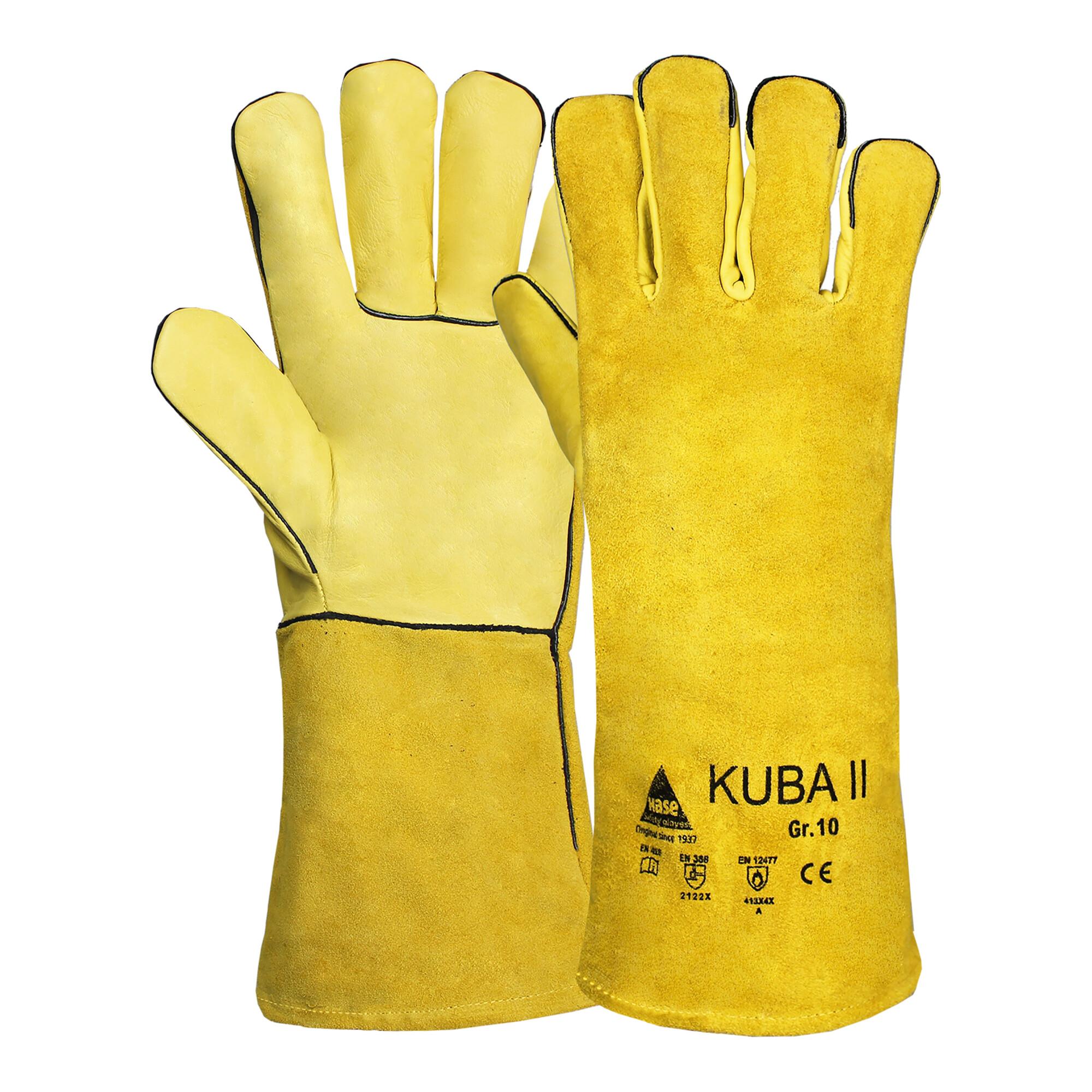 Hase KUBA II, Schweißerhandschuh aus Rindspaltleder, Größe 9 (302220-9)