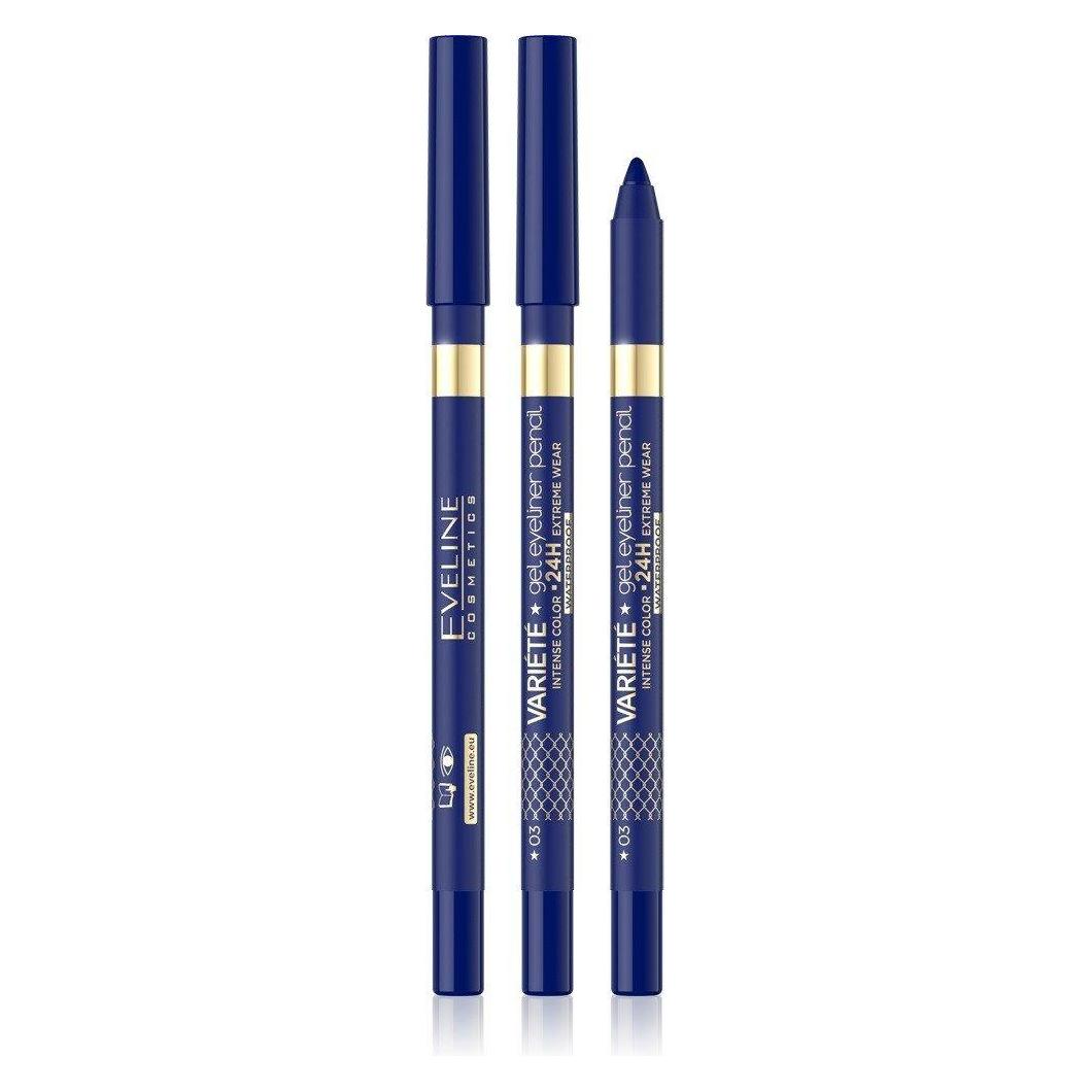 Eveline Variete Gel Waterproof Eyeliner 03ue 9G (Blau) (5903416037897)