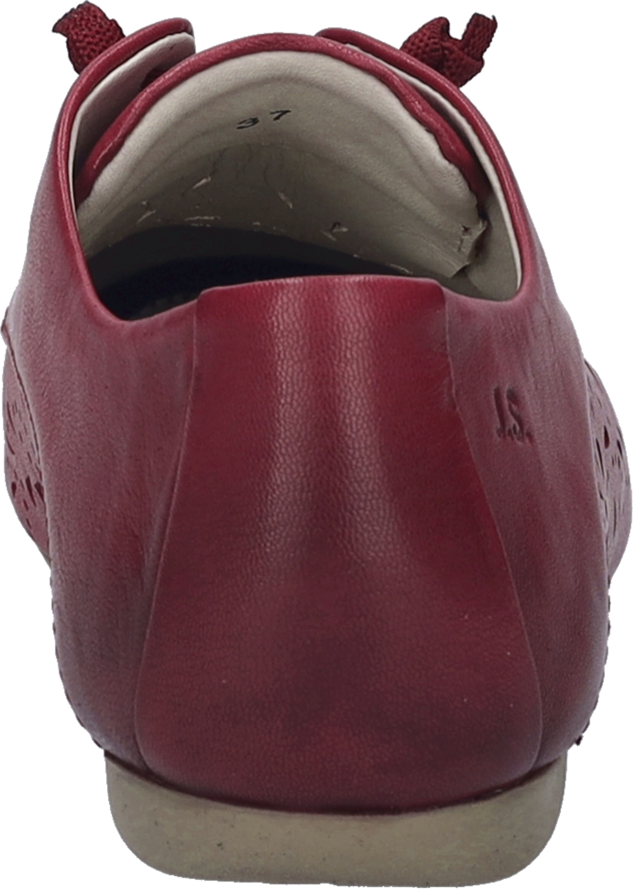 Schnürschuh JOSEF SEIBEL "Fiona 83, berry", Damen, Gr. 40, rot (berry), Obermaterial: 100% Rindsleder Leather cow., Schuhe Schnürschuh