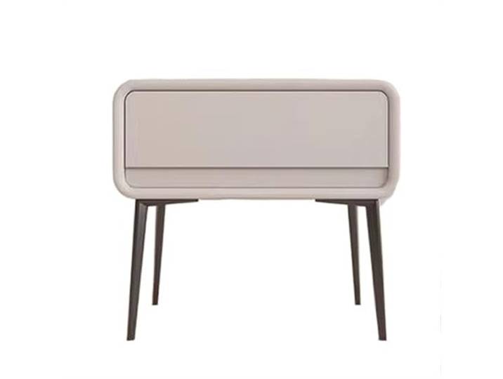 Vielseitig Nachttisch aus Holz, minimalistisch, modern, mit hohen Beinen Kleiner Möbelschrank mit einer Schublade(Beige Gray,Klein)