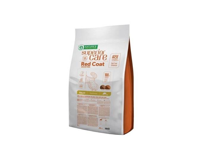 Nature's Protection Superior Care Red Coat Adult Small breed Grain free Lachs - Trockenfutter für Hunde - 10kg
