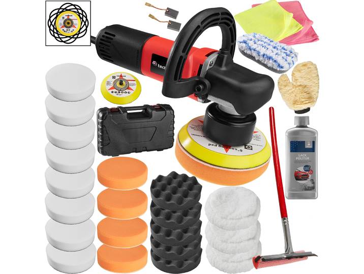 Lustreuse Polisseuse Rectifieuse Excentrique 710W avec valise - 28 pièces avec polish