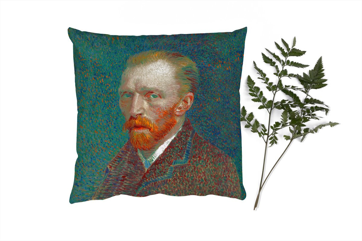 PillowMonkey Sierkussen Van Gogh Zelfportret Oude Meesters 60 x 60 cm