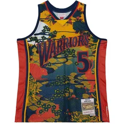 Mitchell & Ness, Herren, Sportshirt, Swingman Mesh Jersey Golden State Warriors ASIAN Davis - S (S), Mehrfarbig, S