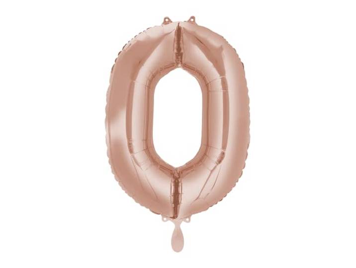 Mid Size Number 0 Rose Gold