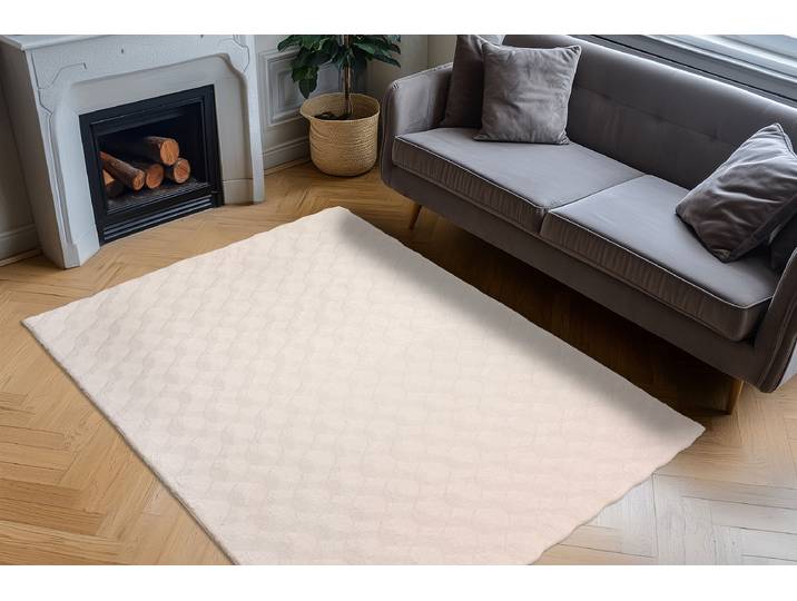 Hochflorteppich Royal Glow 825 120 x 170cm Beige/Ivory