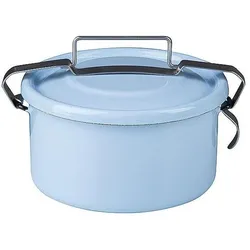 Riess Bügeldose mit Deckel und, Vorratsbehälter, Blau
