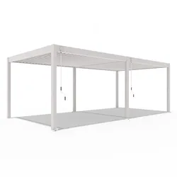 PergoLine Superior Pergola 3,6 m x 7,2 m sand