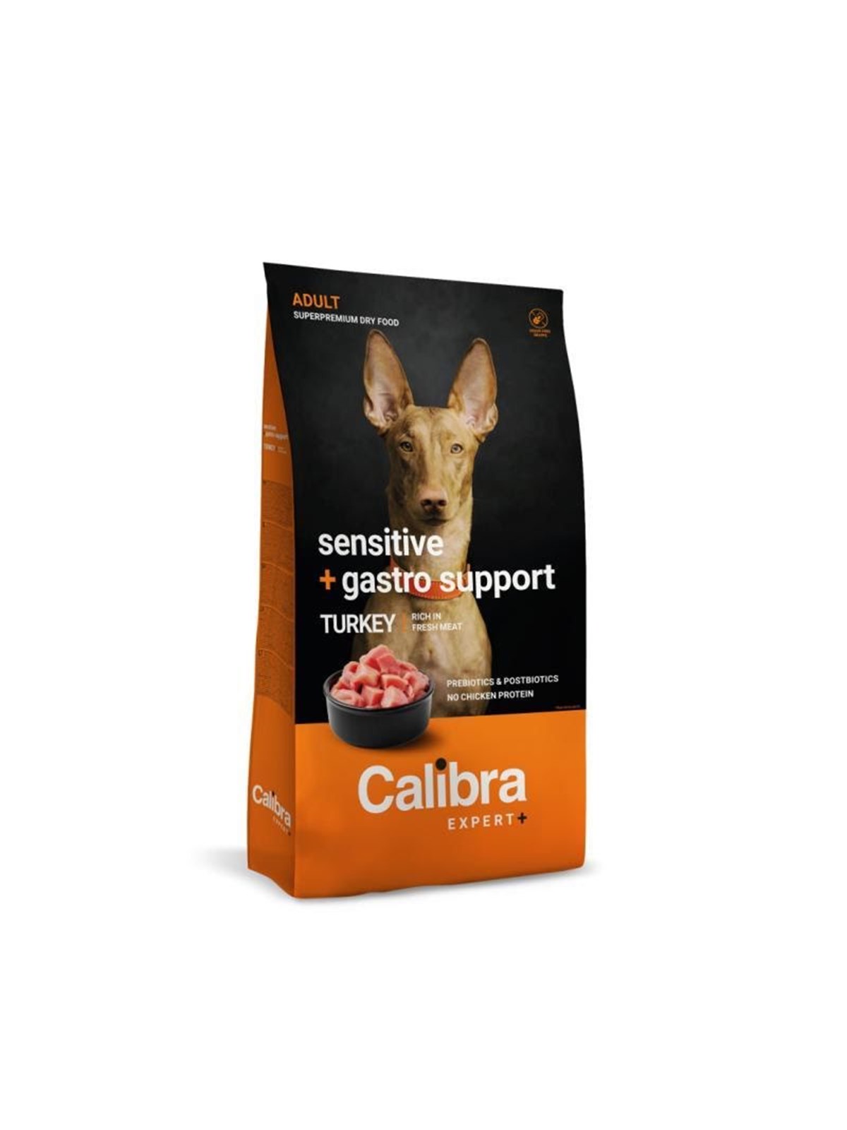 Calibra Dog EXPERT+ Adult Sensitive & Gastro-Unterstützung 12 kg.