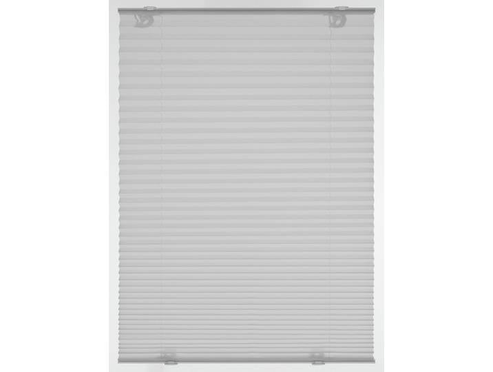 Plissee GARDINIA Plissee Solo mit Saugnäpfen Gr. 6, grau, B:90cm H:130cm, Obermaterial: 100% Polyester, Plissees, Plissee, mit integrierter Schnurführung