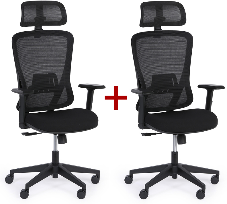 B2B Partner Bürostuhl MARCO 1+1 GRATIS, schwarz